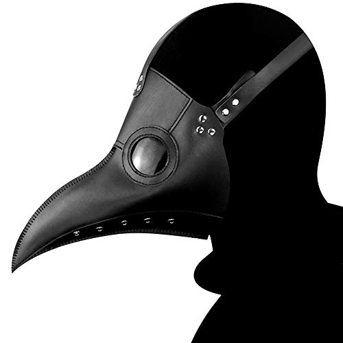 WREWING Pestdoktor-Maske und Umhang-Set, Steampunk, Gothic, Halloween, Kopfbedeckung, Kostümzubehör für Cosplay und Partys (mehrere Farboptionen) von WREWING