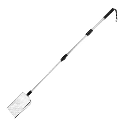 WREWING Verstellbares Sandsieb aus Metall mit langem Griff, Haifischzahnschaufel für Meeresfelsen, Muscheln, Schatzsuche, rostbeständig, robuste Siebschaufel WREWING Verstellbares Sandsieb aus Metall mit langem Griff, Haifischzahnschaufel für Meeresfelsen, Muscheln, Schatzsuche, rostbeständig, robuste Siebschaufel von WREWING