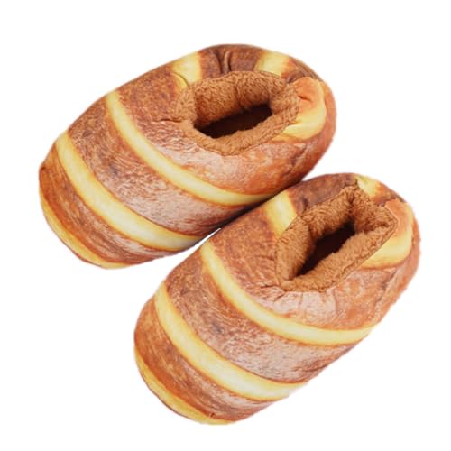 WRITWAA 1 Paar Brot Hausschuhe wärmende Hausschuhe warm Hausschuhe süße Flauschige Hausschuhe lustige Hausschuhe Damen Hausschuhe Damensandalen weibliche Sandalen Baumwolle fein Tuf von WRITWAA