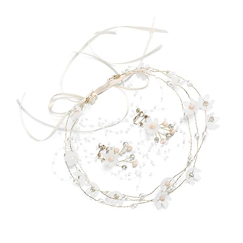 WRITWAA 1 Satz Blumenhaarband Haarzubehör Blumenkopfschmuck Für Die Braut Brautstirnband Blumen-haarreifen Party-haarreifen WRITWAA 1 Satz Blumenhaarband Haarzubehör Blumenkopfschmuck Für Die Braut Brautstirnband Blumen-haarreifen Party-haarreifen von WRITWAA