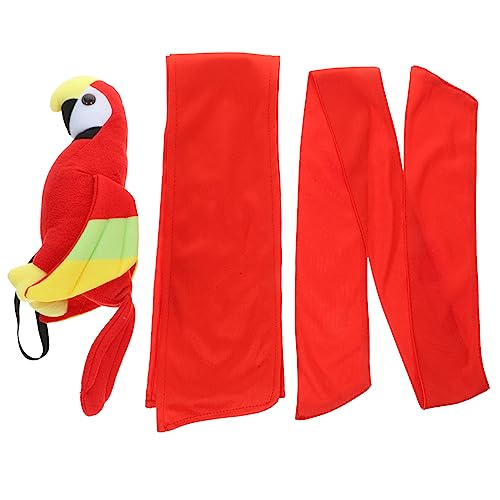 WRITWAA 1 Satz Halloween Piraten Kostüm Zubehör Set mit Plüsch Bandana Gürtel für Cosplay und Partys Teiliges Set für Kreative Looks und Besondere Anlässe von WRITWAA