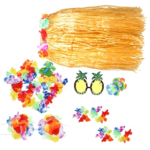 WRITWAA 1 Satz Hawaiianischer Hula Outfits Frauen Hawaii-kleidungsset Grasröcke Für Erwachsene Grasröcke Für Hawaii-party-requisiten Luau-girlande Hawaii-partydekorationen Plastik WRITWAA 1 Satz Hawaiianischer Hula Outfits Frauen Hawaii-kleidungsset Grasröcke Für Erwachsene Grasröcke Für Hawaii-party-requisiten Luau-girlande Hawaii-partydekorationen Plastik von WRITWAA