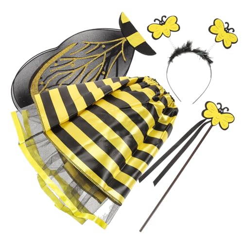 WRITWAA 1 Satz Kinderpartykostüm Bienenanzug Aufkleber Bienendekor Bienenkostüm Feenflügel Leistungsbienenflügel Biene Cosplay Requisiten Bienen-cosplay-flügel Stoff WRITWAA 1 Satz Kinderpartykostüm Bienenanzug Aufkleber Bienendekor Bienenkostüm Feenflügel Leistungsbienenflügel Biene Cosplay Requisiten Bienen-cosplay-flügel Stoff von WRITWAA