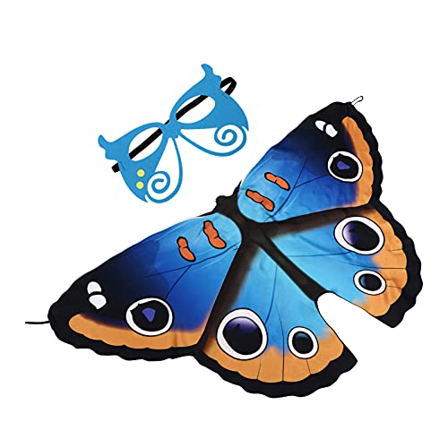 WRITWAA 1 Satz Schmetterlingsflügel-Umhang halloween cape halloween costume kleidung für karnawal kostium für kindergeschenke Halloweenkostüm Flügel Schal Polyester von WRITWAA
