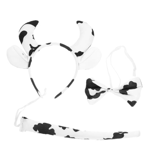 WRITWAA 1 Satz Stirnband Mit Kuhohren Kuhschwanz Kuh Fliege Cosplay-kopfschmuck Cosplay-stirnbänder Ohren Und Cosplay-stirnband Halloween Kostümzubehör Tierische Stirnbänder Plüsch WRITWAA 1 Satz Stirnband Mit Kuhohren Kuhschwanz Kuh Fliege Cosplay-kopfschmuck Cosplay-stirnbänder Ohren Und Cosplay-stirnband Halloween Kostümzubehör Tierische Stirnbänder Plüsch von WRITWAA