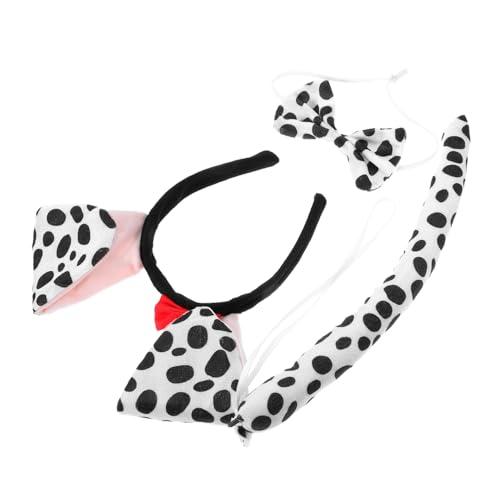 WRITWAA 1 Satz Süßes Hundekostüm Stirnband mit Ohren Weiche und Bequeme Haarschmuck für Tier Cosplay für Partys und Schulaufführungen von WRITWAA