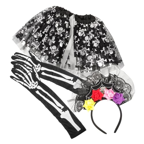 WRITWAA 1 Satz Web-Shooter Halloween-Tutu-Rock und Stirnband Maske halloween haarreif halloween headband halloween outfits Halloween-Handschuhe Halloween-Kostüm für kleine Mädchen Stoff WRITWAA 1 Satz Web-Shooter Halloween-Tutu-Rock und Stirnband Maske halloween haarreif halloween headband halloween outfits Halloween-Handschuhe Halloween-Kostüm für kleine Mädchen Stoff von WRITWAA