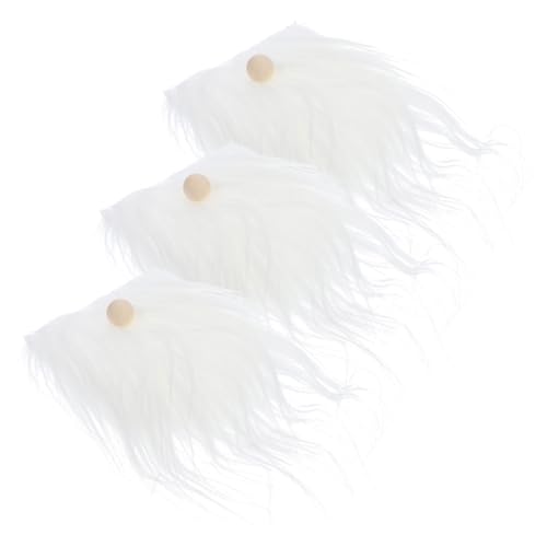 WRITWAA 1 Satz handgefertigter Puppenbart weihnachtbaumsdeko Dekoration Weihnachten DIY Holzperlen Fälschung Schnurrbärte Puppe Holzperlennase Gnom, der Vorräte herstellt Baumwolle Weiß WRITWAA 1 Satz handgefertigter Puppenbart weihnachtbaumsdeko Dekoration Weihnachten DIY Holzperlen Fälschung Schnurrbärte Puppe Holzperlennase Gnom, der Vorräte herstellt Baumwolle Weiß von WRITWAA