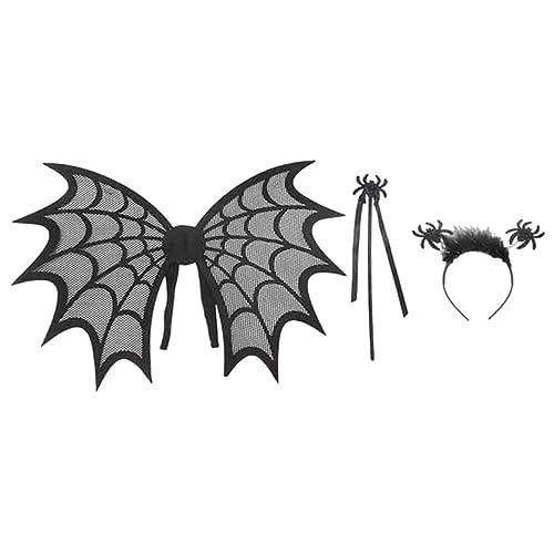 WRITWAA 1 Set Aufblasbares Filz Schwarz Halloween Flügel Mit Haar Hoop Aufblasbares Kostüm Erwachsene Cosplay Kostüm WRITWAA 1 Set Aufblasbares Filz Schwarz Halloween Flügel Mit Haar Hoop Aufblasbares Kostüm Erwachsene Cosplay Kostüm von WRITWAA