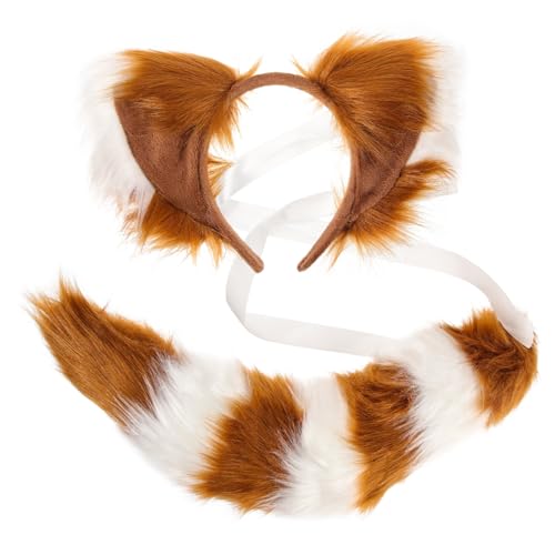 WRITWAA Set Ohren Und Tierohren Stirnband Kostüme Cosplay Zubehör Rollenspiele von WRITWAA
