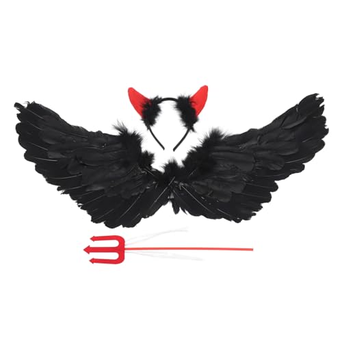 WRITWAA 1 Set Exquisite Devil Kostüm Weiche Mantel Bühnenleistung Tragen Sie Festivalversorgung von WRITWAA