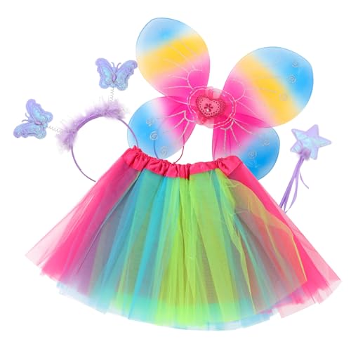WRITWAA 1 Set Feenrock Kostüm Zum Anziehen Für Mädchen Feenflügel Engel Für Mädchen Halloween Kostüm Partykleid Partydekoration Leuchtendes Kostüm Für Mädchen Feen WRITWAA 1 Set Feenrock Kostüm Zum Anziehen Für Mädchen Feenflügel Engel Für Mädchen Halloween Kostüm Partykleid Partydekoration Leuchtendes Kostüm Für Mädchen Feen von WRITWAA