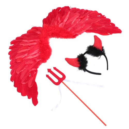 WRITWAA Jungen Mädchen Flügel Anzug Kinder Rolle-spielen Kostüm Halloween Kleid Leistung Anzug von WRITWAA