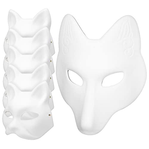 WRITWAA 1 Stück Fuchs halloween costume halloween kleidung kindermasken Pu-Blanko- Halloween-leere Masken puppenzubehör halloween deko Cosplay-Partymaske Halloween- WRITWAA 1 Stück Fuchs halloween costume halloween kleidung kindermasken Pu-Blanko- Halloween-leere Masken puppenzubehör halloween deko Cosplay-Partymaske Halloween- von WRITWAA