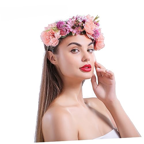 WRITWAA 1 Stück Künstlicher Girlanden-kopfschmuck Blumen- Zubehör Braut Party-haarreifen Rosa WRITWAA 1 Stück Künstlicher Girlanden-kopfschmuck Blumen- Zubehör Braut Party-haarreifen Rosa von WRITWAA