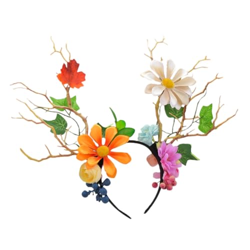 WRITWAA 1 Stück Reindeer Geweih Haarschmuck für Weihnachten Einzigartiger Haarschmuck mit Kopfschmuck für Partys und Cosplay für Festliche Anlässe Verstellbar und Bequem WRITWAA 1 Stück Reindeer Geweih Haarschmuck für Weihnachten Einzigartiger Haarschmuck mit Kopfschmuck für Partys und Cosplay für Festliche Anlässe Verstellbar und Bequem von WRITWAA