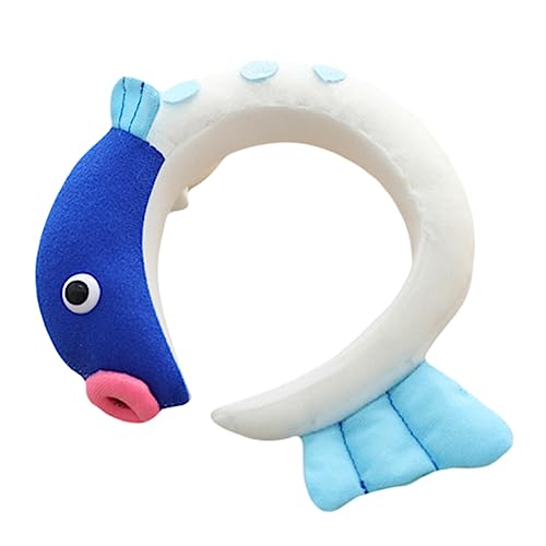 WRITWAA 1 Stück Stylischer Plüsch Fisch Haarreif Lustiges Cosplay Haarschmuck für Partys Geeignet für Erwachsene Langlebig und Bequem Perfektes Accessoire für Unvergessliche Fotos von WRITWAA