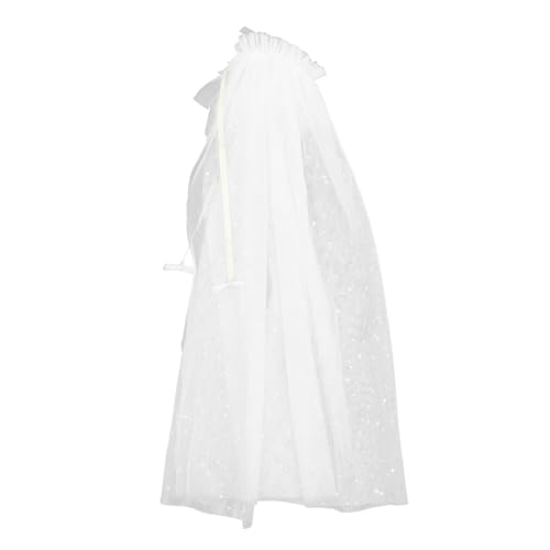 WRITWAA 1 Stück Umhang für Karneval und Kostümpartys Weißer Tüll Cape für Mädchen für Rollenspiele und Festliche Anlässe Gefertigt WRITWAA 1 Stück Umhang für Karneval und Kostümpartys Weißer Tüll Cape für Mädchen für Rollenspiele und Festliche Anlässe Gefertigt von WRITWAA