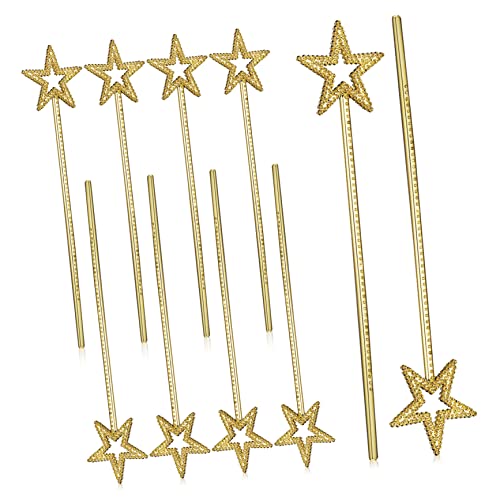 WRITWAA Luxuriöse 10 Stück Pentagramm-feenstäbe Mit Strasssteinen Für Halloween- Und Weihnachtskostüme von WRITWAA