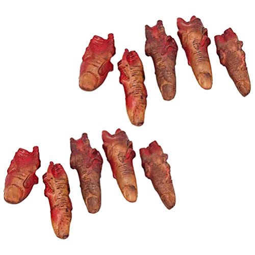WRITWAA 10 Stück Falsche Finger: Gruselige Halloween-Requisiten Abgetrennte Finger Horror-Streich-Requisiten Party-Dekorationszubehör WRITWAA 10 Stück Falsche Finger: Gruselige Halloween-Requisiten Abgetrennte Finger Horror-Streich-Requisiten Party-Dekorationszubehör von WRITWAA