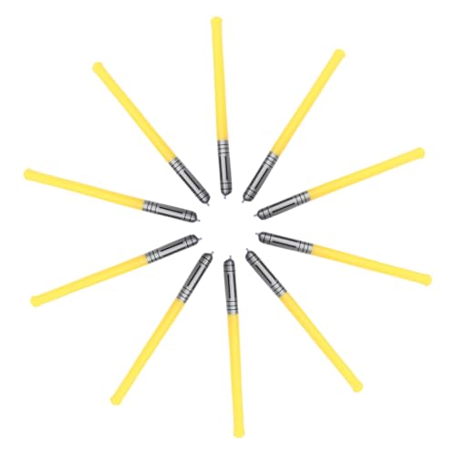 WRITWAA 10 Stück Teiliges Aufblasbare Lichtschwerter PVC Gelb Kindergeburtstag Cosplay Poolspielzeug für Jungen und Mädchen Party Dekoration von WRITWAA