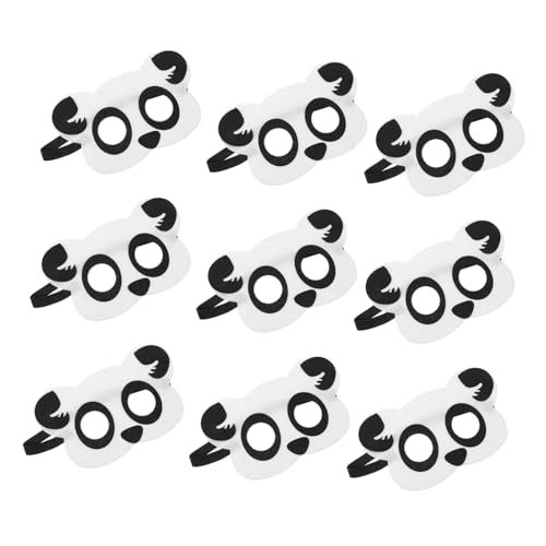 WRITWAA 10 Stück Teiliges Panda Tiermasken aus Strapazierfähigem Vliesstoff Bunte Cartoon Masken für Halloween Karneval Cosplay Kostümpartys und Bühnenauftritte Kinderfreundlich und WRITWAA 10 Stück Teiliges Panda Tiermasken aus Strapazierfähigem Vliesstoff Bunte Cartoon Masken für Halloween Karneval Cosplay Kostümpartys und Bühnenauftritte Kinderfreundlich und von WRITWAA
