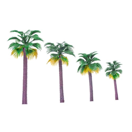 WRITWAA 12 Stück Teiliges Palmbaum Modell Langlebige Kunststoff Mini Kokosbaum Modelle Realistische Mikro landschaftsdeko DIY Handgefertigtes Material für Sandtisch Architektur und von WRITWAA