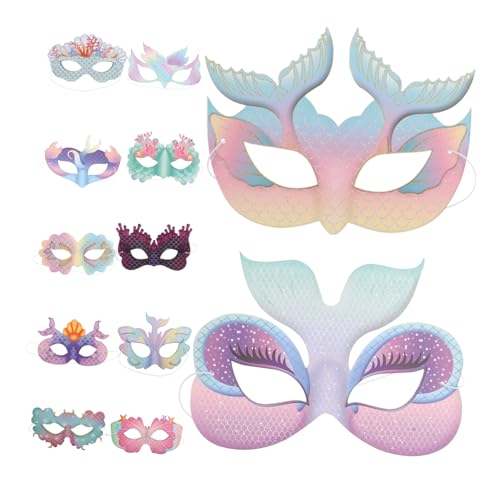 WRITWAA 12Stücke Halbgesichts Masken für Kreative Partys für Halloween Geburtstagsfeiern Fantasievolles WRITWAA 12Stücke Halbgesichts Masken für Kreative Partys für Halloween Geburtstagsfeiern Fantasievolles von WRITWAA