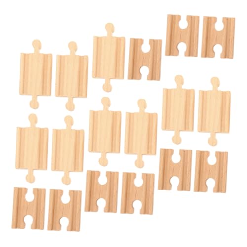 WRITWAA 18 Stück Teiliges Holz zugschienen Geraden Doppelgleisen Kindersicheres Langlebiges Zubehör für Holz eisenbahnspielzeug Kompatibel mit Gängigen Holzbahnsets Fördert Feinmotorik WRITWAA 18 Stück Teiliges Holz zugschienen Geraden Doppelgleisen Kindersicheres Langlebiges Zubehör für Holz eisenbahnspielzeug Kompatibel mit Gängigen Holzbahnsets Fördert Feinmotorik von WRITWAA
