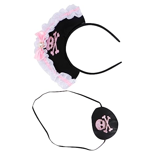 WRITWAA 1Satz Piraten Haarband für Rosa Kopfschmuck mit Perlen und Schleife für Halloween Karneval und Piratenpartys Sicherer WRITWAA 1Satz Piraten Haarband für Rosa Kopfschmuck mit Perlen und Schleife für Halloween Karneval und Piratenpartys Sicherer von WRITWAA
