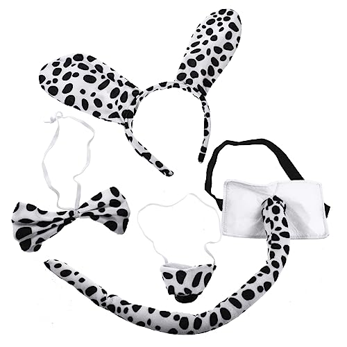 WRITWAA 1Satz Tier Ohrstirnband für Cosplay Spotted Hundekostüm mit Fliege und Gefälschter Rollenspiele Fotografie und Tierthemen Events WRITWAA 1Satz Tier Ohrstirnband für Cosplay Spotted Hundekostüm mit Fliege und Gefälschter Rollenspiele Fotografie und Tierthemen Events von WRITWAA