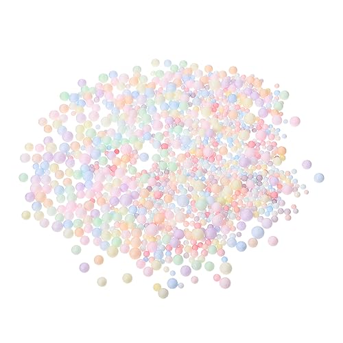 WRITWAA 2 Geschenkfüllung Beutetaschenfüller Glasflaschen, Die Partikel Füllen Kleine Modellierkugeln Bunte Füllkugeln Kugeln Füllen Bunte Füllperlen Kugel Füllen Kugeldekor Füllen Schaum von WRITWAA