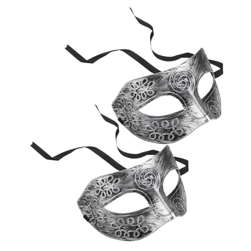 WRITWAA 2 STÜCK Griechische Römische Maske Retro Maske für Karneval Mottoparty und Maskenball für Damen und Herren Vielseitig Einsetzbar Vintage Stil von WRITWAA