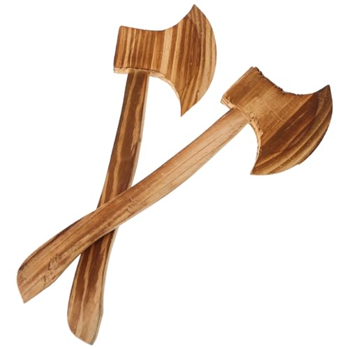 WRITWAA 2 STÜCK Holzäxte für Halloween Kostümzubehör Holzspielzeug für LARP Cosplay Theater und Historische Nachstellungen Sicher und Langlebig WRITWAA 2 STÜCK Holzäxte für Halloween Kostümzubehör Holzspielzeug für LARP Cosplay Theater und Historische Nachstellungen Sicher und Langlebig von WRITWAA
