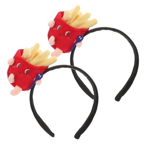 WRITWAA 2 StüCk Pommes Frites StirnbäNder, Lustige Cartoon Haarreifen FüR Party, KostüM, Dekoration, Unisex, Bequem Und Tragbar WRITWAA 2 StüCk Pommes Frites StirnbäNder, Lustige Cartoon Haarreifen FüR Party, KostüM, Dekoration, Unisex, Bequem Und Tragbar von WRITWAA