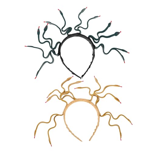 WRITWAA 2 Stück Ägyptischer -Kopfschmuck Ägyptische Königin Kopfstück Halloween-Tiara-Kopfschmuck Schlangen-Gothic-Haarschmuck Schlangenkopfschmuck ägyptisches Stirnband Kleber WRITWAA 2 Stück Ägyptischer -Kopfschmuck Ägyptische Königin Kopfstück Halloween-Tiara-Kopfschmuck Schlangen-Gothic-Haarschmuck Schlangenkopfschmuck ägyptisches Stirnband Kleber von WRITWAA