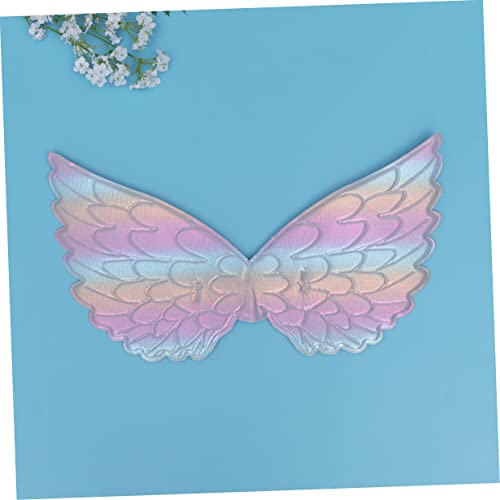WRITWAA 2 Stück Cosplay Engelsflügel Regenbogenfarben Performance Kostüm Flügel für Halloween Bühne Party Jungen Mädchen von WRITWAA