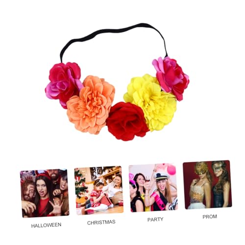 WRITWAA 2 Stück Farbige Rosen Haarband Lustiges Blumen Stirnband für Halloween und Cosplay Verstellbares Accessoire für Hochzeiten Partys und Festivals WRITWAA 2 Stück Farbige Rosen Haarband Lustiges Blumen Stirnband für Halloween und Cosplay Verstellbares Accessoire für Hochzeiten Partys und Festivals von WRITWAA
