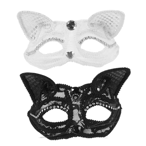 WRITWAA 2 Stück Halbgesicht Fuchsmasken aus Leichtem Elastisches Band Filigranes Design Vielseitig für Männer und Frauen als Party und Cosplay Zubehör für Halloween und Kostüme WRITWAA 2 Stück Halbgesicht Fuchsmasken aus Leichtem Elastisches Band Filigranes Design Vielseitig für Männer und Frauen als Party und Cosplay Zubehör für Halloween und Kostüme von WRITWAA