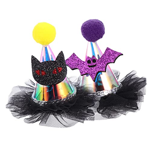 WRITWAA 2 Stück Halloween Cosplay Haarspangen mit Blinkenden Lichtern Kleine Spitze Hexenhut Haarclips Dekorativer Kopfschmuck für Party und Kostüm WRITWAA 2 Stück Halloween Cosplay Haarspangen mit Blinkenden Lichtern Kleine Spitze Hexenhut Haarclips Dekorativer Kopfschmuck für Party und Kostüm von WRITWAA
