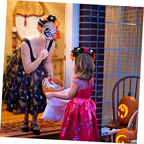 WRITWAA 2 Stück Halloween Haarreif mit Schädel und Künstlichen Blumen Leichtes Kopfschmuck Accessoire für Damen Farbenfroher Partyhaarreif für Halloween Kostüm und Festlichkeiten WRITWAA 2 Stück Halloween Haarreif mit Schädel und Künstlichen Blumen Leichtes Kopfschmuck Accessoire für Damen Farbenfroher Partyhaarreif für Halloween Kostüm und Festlichkeiten von WRITWAA