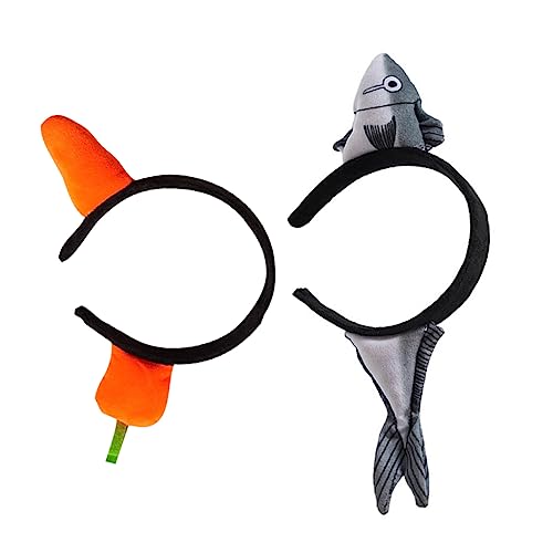 WRITWAA 2 Stück Lustige Haarreifen Kreative Kopfbedeckung mit Fisch und Karotte für Partys Festivals und Besondere Anlässe Leicht und Auffällig als Fotorequisiten für Unvergessliche WRITWAA 2 Stück Lustige Haarreifen Kreative Kopfbedeckung mit Fisch und Karotte für Partys Festivals und Besondere Anlässe Leicht und Auffällig als Fotorequisiten für Unvergessliche von WRITWAA