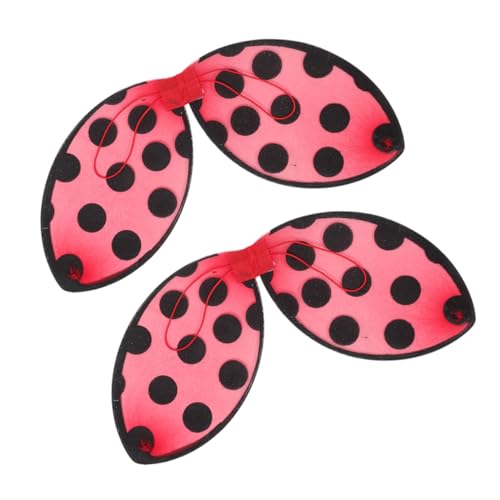 WRITWAA 2 Stück Marienkäfer Flügel Rot Leichtes Faltbares Kostüm Insektenflügel Für Mädchen Halloween Cosplay Bühnenauftritte Kindgerecht und Strapazierfähig WRITWAA 2 Stück Marienkäfer Flügel Rot Leichtes Faltbares Kostüm Insektenflügel Für Mädchen Halloween Cosplay Bühnenauftritte Kindgerecht und Strapazierfähig von WRITWAA