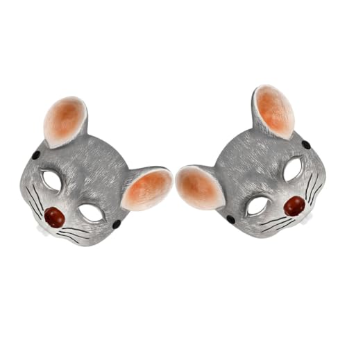 WRITWAA 2stücke Rattenmaske Halbgesicht Pu-schaum Für Halloween Cosplay Langlebig Leicht Und Für Erwachsene WRITWAA 2stücke Rattenmaske Halbgesicht Pu-schaum Für Halloween Cosplay Langlebig Leicht Und Für Erwachsene von WRITWAA