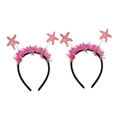 WRITWAA 2 Stück Pinker Seestern Haarreifen Glitzernde Party Kopfbedeckung für Kindergeburtstag und Festlichkeiten Leichter und Langlebiger Haarschmuck für Unvergessliche WRITWAA 2 Stück Pinker Seestern Haarreifen Glitzernde Party Kopfbedeckung für Kindergeburtstag und Festlichkeiten Leichter und Langlebiger Haarschmuck für Unvergessliche von WRITWAA