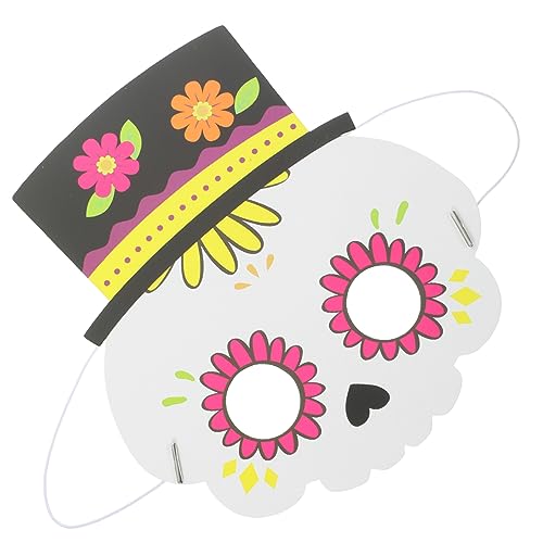 WRITWAA 2 Stück Teiliges Halloween Halbgesichts Kartonnenmasken Karikatur Kostüm Party Dekoration Leichte Kreative Maskerade für Cosplay und Fasching von WRITWAA