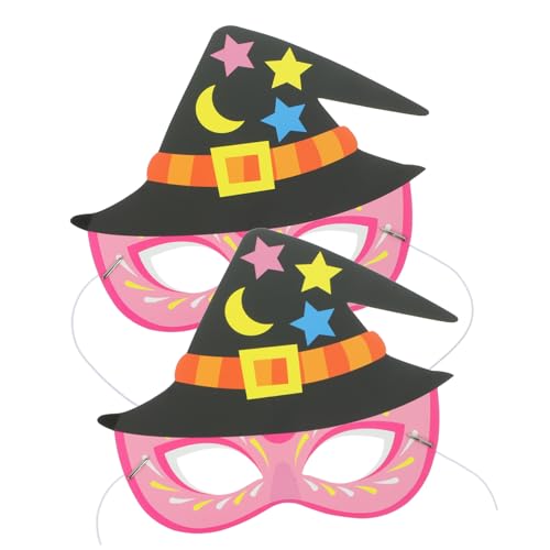 WRITWAA 2 Stück Teiliges Halloween Karton Halbgesichtsmasken Cartoon Leichte Papiermasken für Damen Cosplay Kostümparty Maskerade Strapazierfähig und Modisch WRITWAA 2 Stück Teiliges Halloween Karton Halbgesichtsmasken Cartoon Leichte Papiermasken für Damen Cosplay Kostümparty Maskerade Strapazierfähig und Modisch von WRITWAA