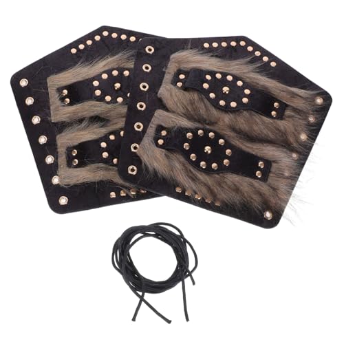 WRITWAA 2 Stück Teiliges Mittelalterliches Verstellbares Kunstleder-armschutz- Authentische Wikinger-armstulpen Rustikale Braune Armschienen für Männer und Frauen für Cosplay Kostüm WRITWAA 2 Stück Teiliges Mittelalterliches Verstellbares Kunstleder-armschutz- Authentische Wikinger-armstulpen Rustikale Braune Armschienen für Männer und Frauen für Cosplay Kostüm von WRITWAA