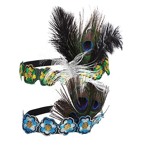 WRITWAA 2 Stück Teiliges Vintage Plume Haarband Dekorative Haarschmuck für Partys und Charmantes Haardekor für Besondere Anlässe WRITWAA 2 Stück Teiliges Vintage Plume Haarband Dekorative Haarschmuck für Partys und Charmantes Haardekor für Besondere Anlässe von WRITWAA