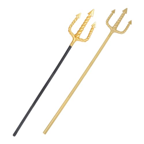 WRITWAA 2 Stück Trigeminus Performance Requisiten Trident Halloween Prop Dreizack-kostüm-Requisite Dreizack-stütze Dreizack Für Kinderkostüm Gefälschtes Mistgabelmodell Plastik WRITWAA 2 Stück Trigeminus Performance Requisiten Trident Halloween Prop Dreizack-kostüm-Requisite Dreizack-stütze Dreizack Für Kinderkostüm Gefälschtes Mistgabelmodell Plastik von WRITWAA